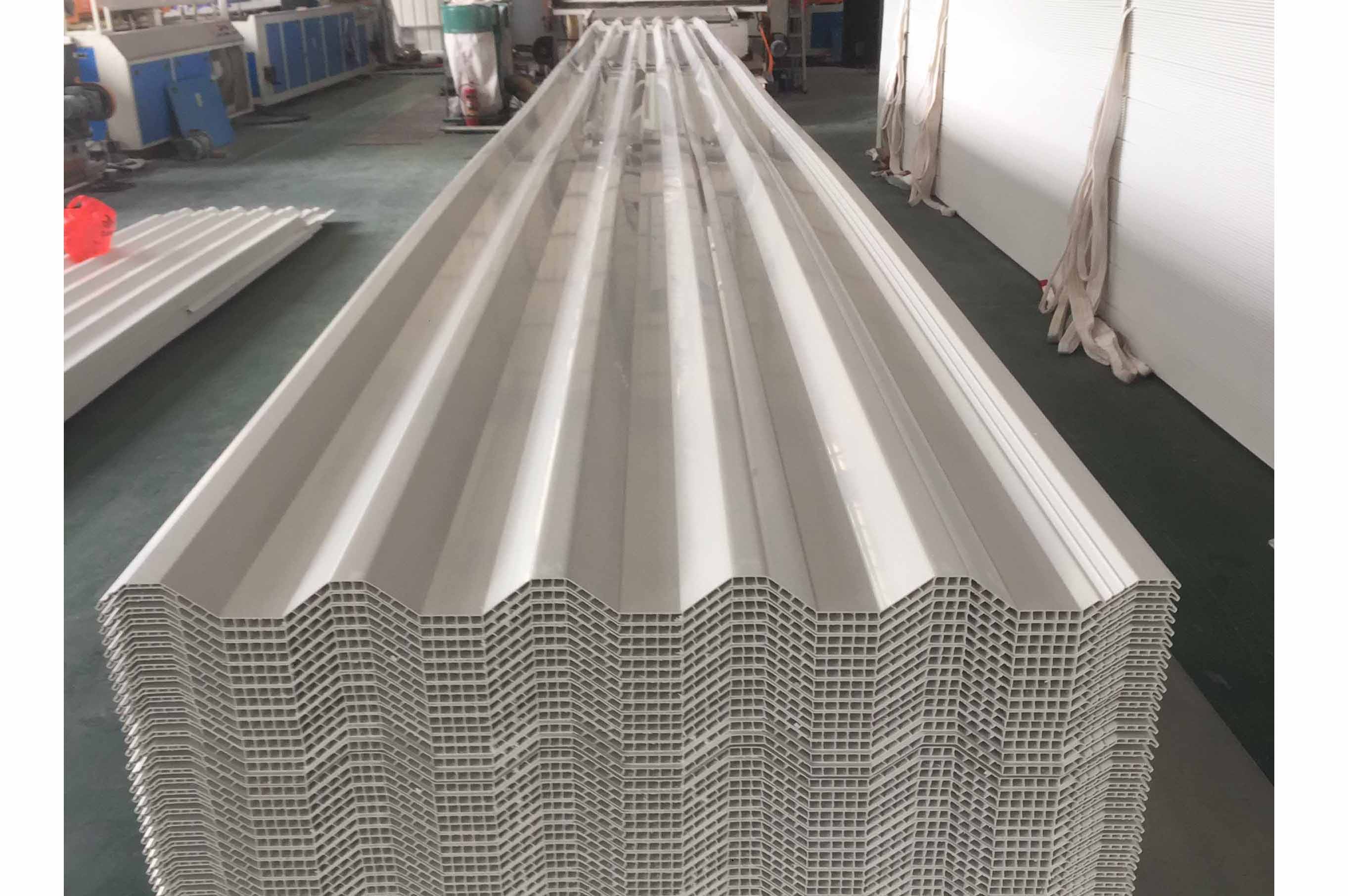 white color pvc hollow roof sheet