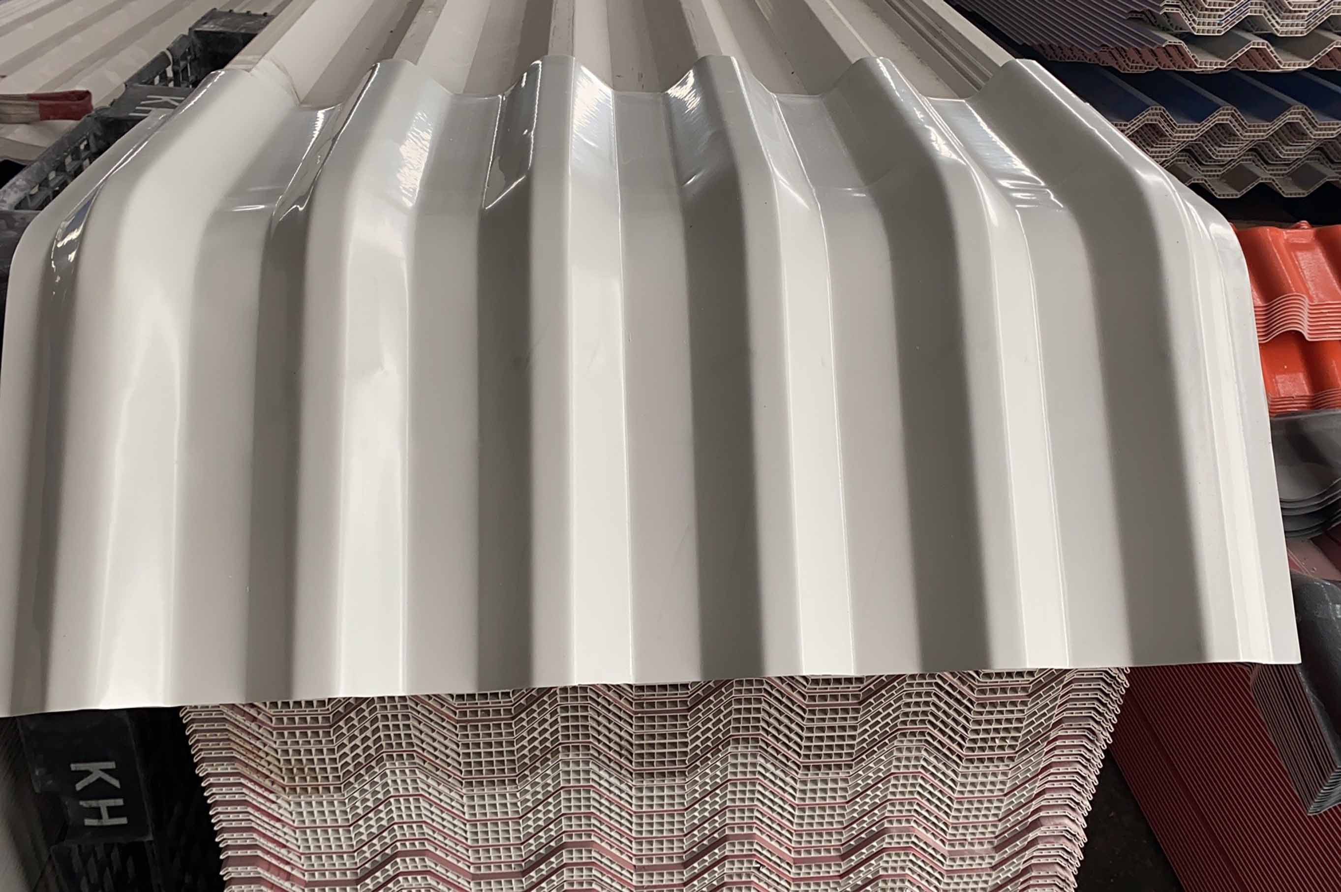 white color pvc hollow roof sheet